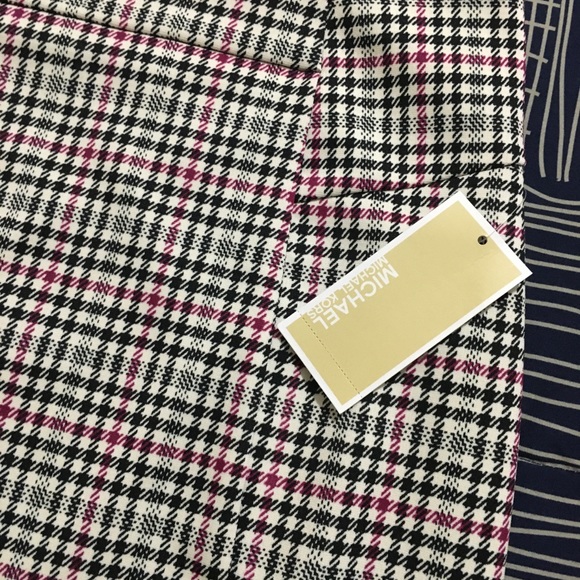 NWT Women’s Michael Kors Houndstooth Pencil Skirt - Picture 2 of 4